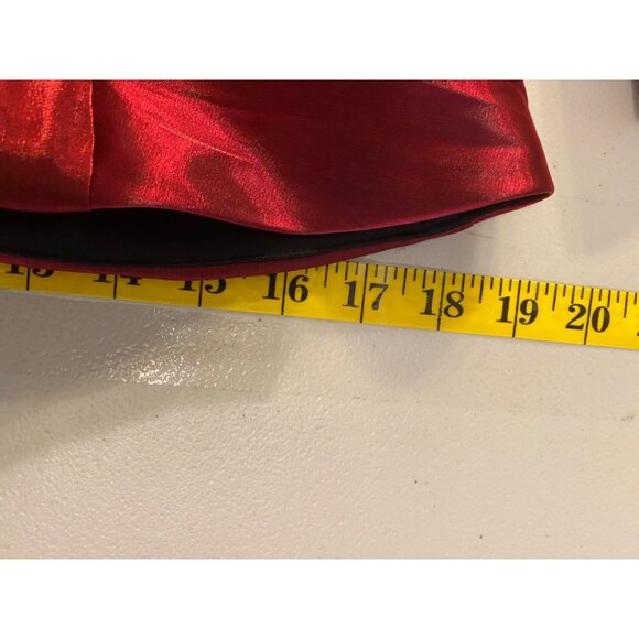 Red Satin Blazer & Tank Set Dressbarn Collection Size 10 - Picture 11 of 15